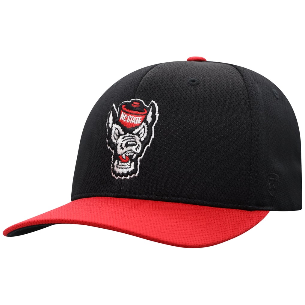  NC State Wolfpack Top of the World Reflex Fitted Hat - Black